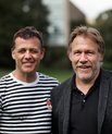 Carsten Obel (t.v.), professor på Institut for Folkesundhed, er sammen med Kaj Grønbæk, professor og institutleder på Datalogisk Institut, initiativtagere til det tværfaglige projekt HealthD360. Foto: Mellissa Bach Kirkeby Yildirim.